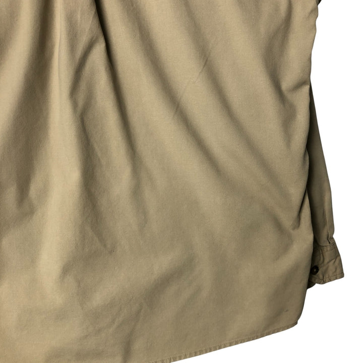 Carhartt Long Sleeve Work Shirt, Men's Size L cotton Khaki type beige Vintage Second Hand