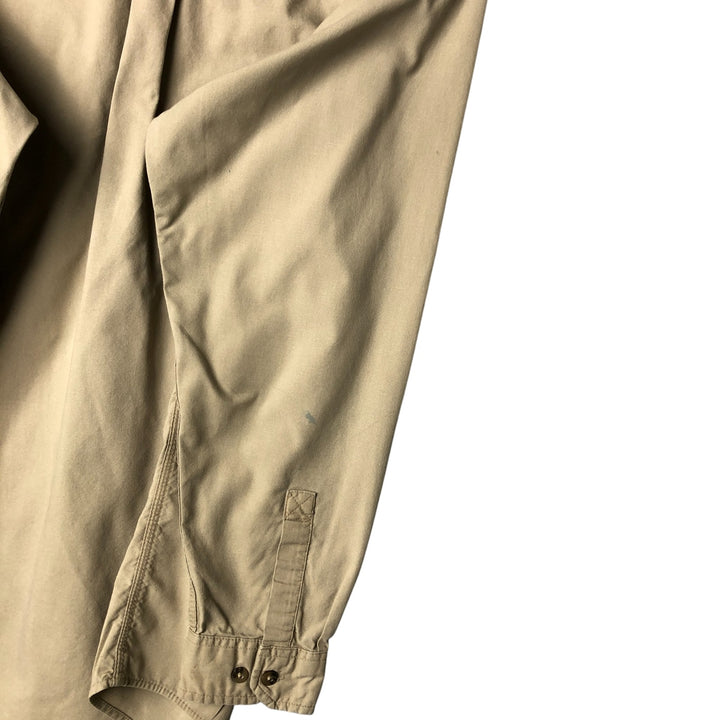 Carhartt Long Sleeve Work Shirt, Men's Size L cotton Khaki type beige Vintage Second Hand