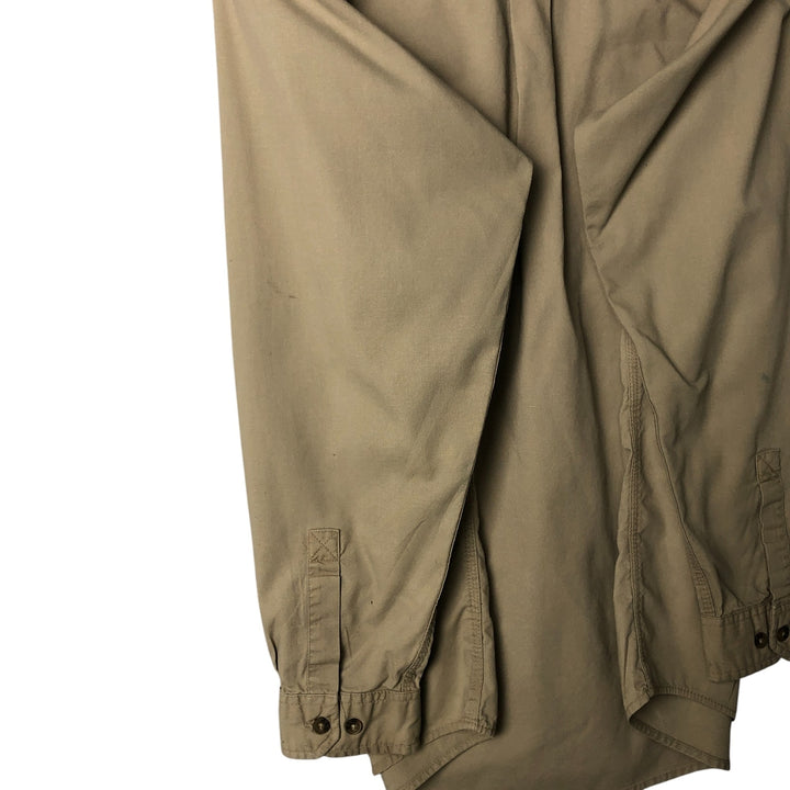 Carhartt Long Sleeve Work Shirt, Men's Size L cotton Khaki type beige Vintage Second Hand