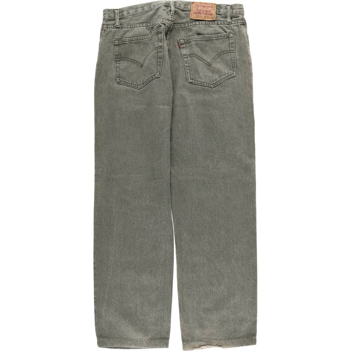 2000'S Levi's 501 Straight Denim Pants, Made in USA, Men's Size W36 cotton Khaki type Vintage Second Hand