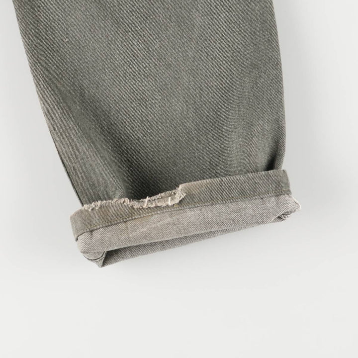 2000'S Levi's 501 Straight Denim Pants, Made in USA, Men's Size W36 cotton Khaki type Vintage Second Hand