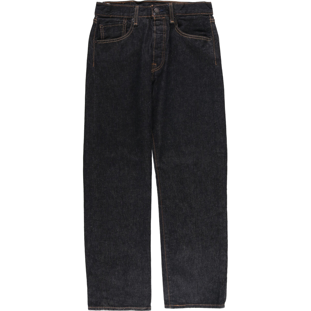 Levi's 501 Black Denim Straight Denim Pants Men's W31 equivalent cotton black type Vintage Second Hand