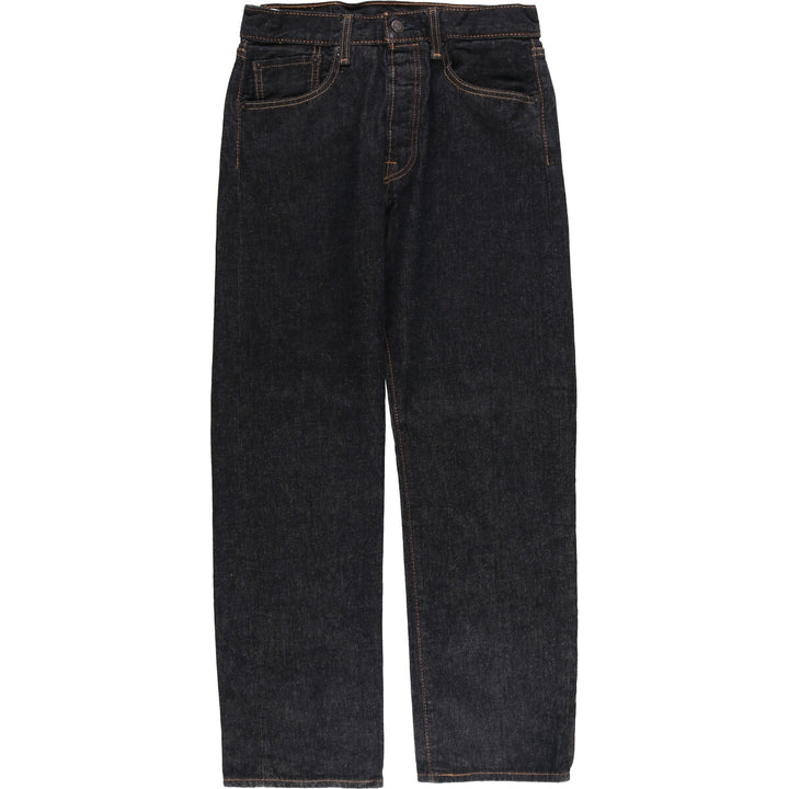 Levi's 501 Black Denim Straight Denim Pants Men's W31 equivalent cotton black type Vintage Second Hand