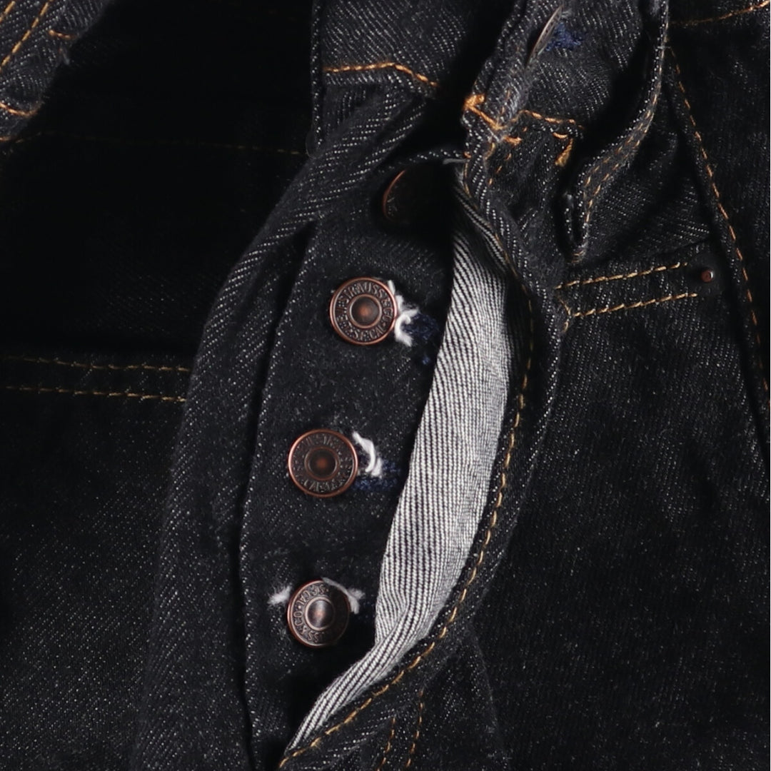 Levi's 501 Black Denim Straight Denim Pants Men's W31 equivalent cotton black type Vintage Second Hand