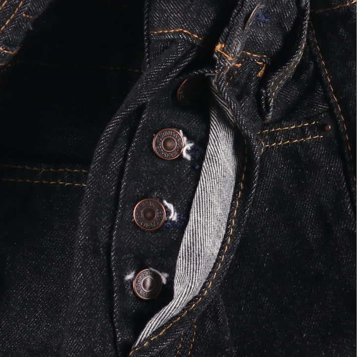 Levi's 501 Black Denim Straight Denim Pants Men's W31 equivalent cotton black type Vintage Second Hand