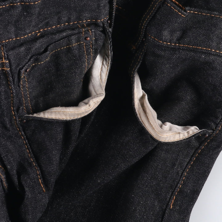 Levi's 501 Black Denim Straight Denim Pants Men's W31 equivalent cotton black type Vintage Second Hand