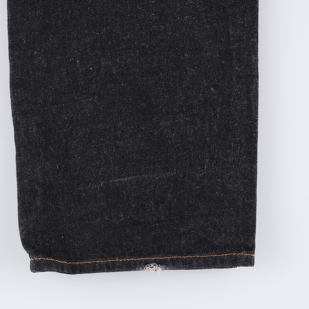 Levi's 501 Black Denim Straight Denim Pants Men's W31 equivalent cotton black type Vintage Second Hand