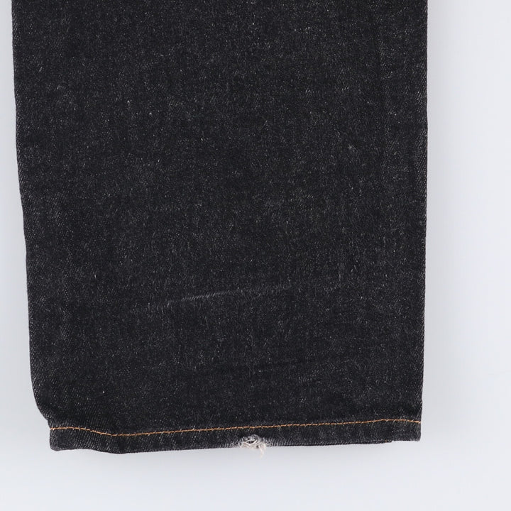 Levi's 501 Black Denim Straight Denim Pants Men's W31 equivalent cotton black type Vintage Second Hand