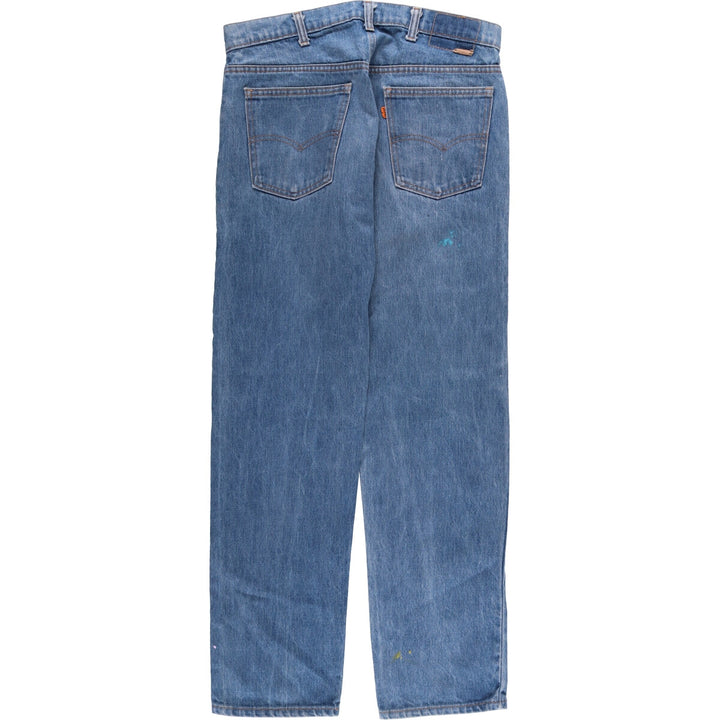 1980'S Levi's 20505-0217 Orange Tab Tapered Denim Pants, Men's, Size 34 (Vintage) unclear blue type Vintage Second Hand