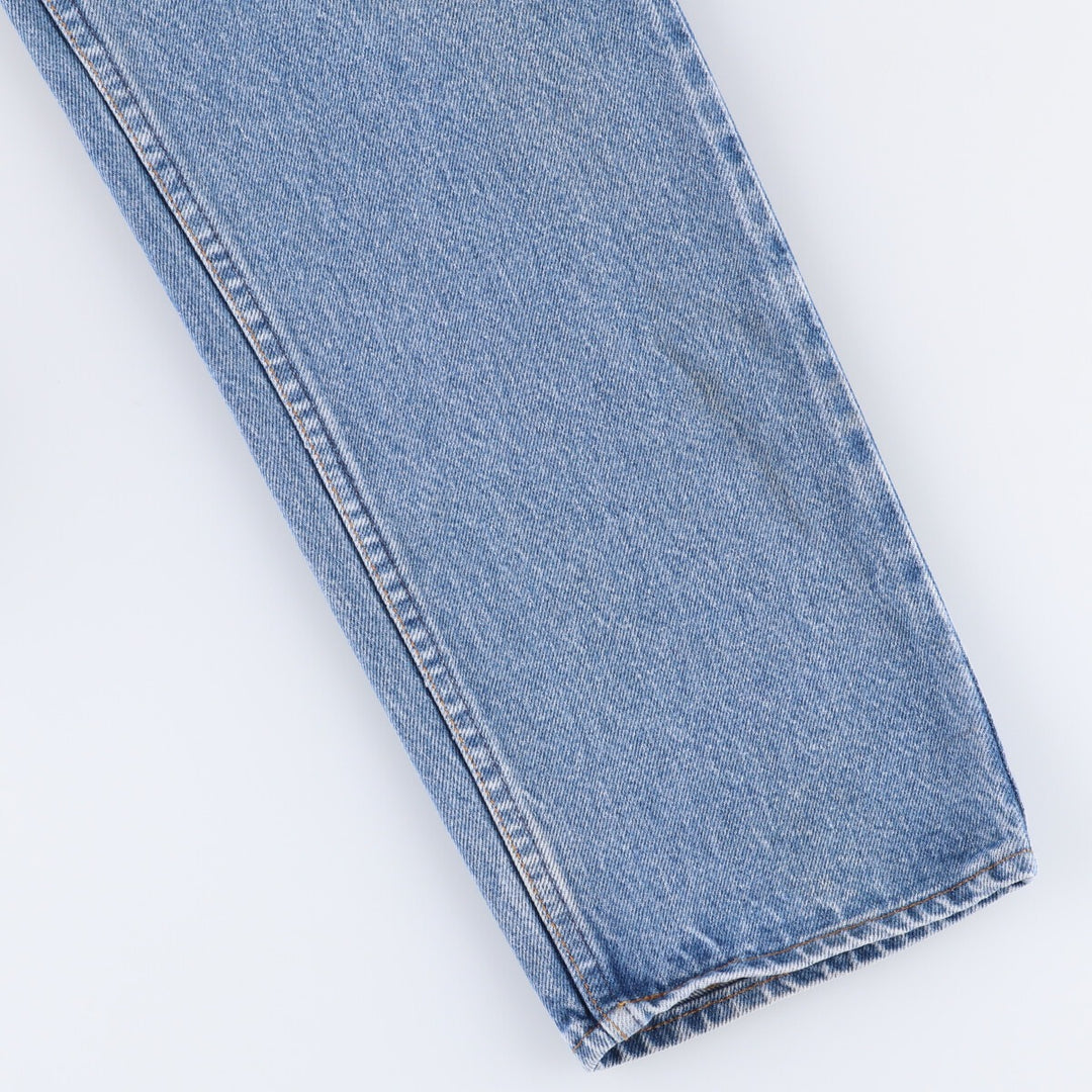 Vintage 80s-90'S Levi's 20505-0217 Orange Tab Tapered Denim Pants, Made in USA, Men's Size 34 cotton blue type Vintage Second Hand