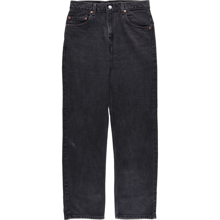 2000'S Levi's 505 Regular Fit Black Denim Tapered Denim Pants, Men's Size W30 cotton black type Vintage Second Hand