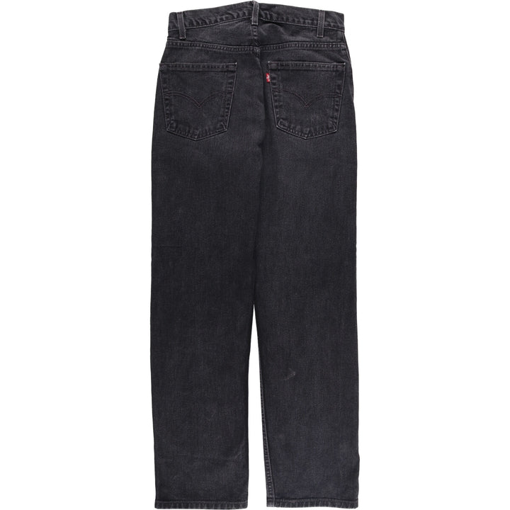 2000'S Levi's 505 Regular Fit Black Denim Tapered Denim Pants, Men's Size W30 cotton black type Vintage Second Hand