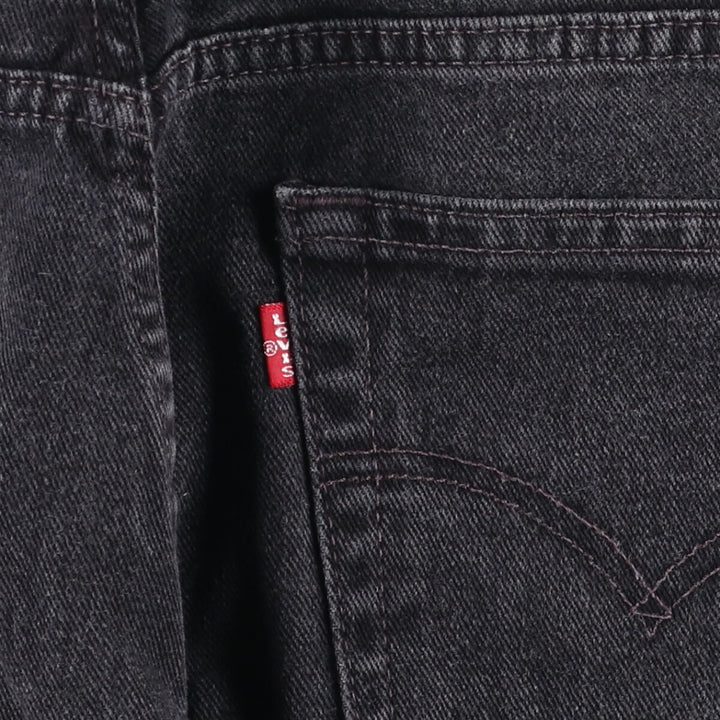 2000'S Levi's 505 Regular Fit Black Denim Tapered Denim Pants, Men's Size W30 cotton black type Vintage Second Hand