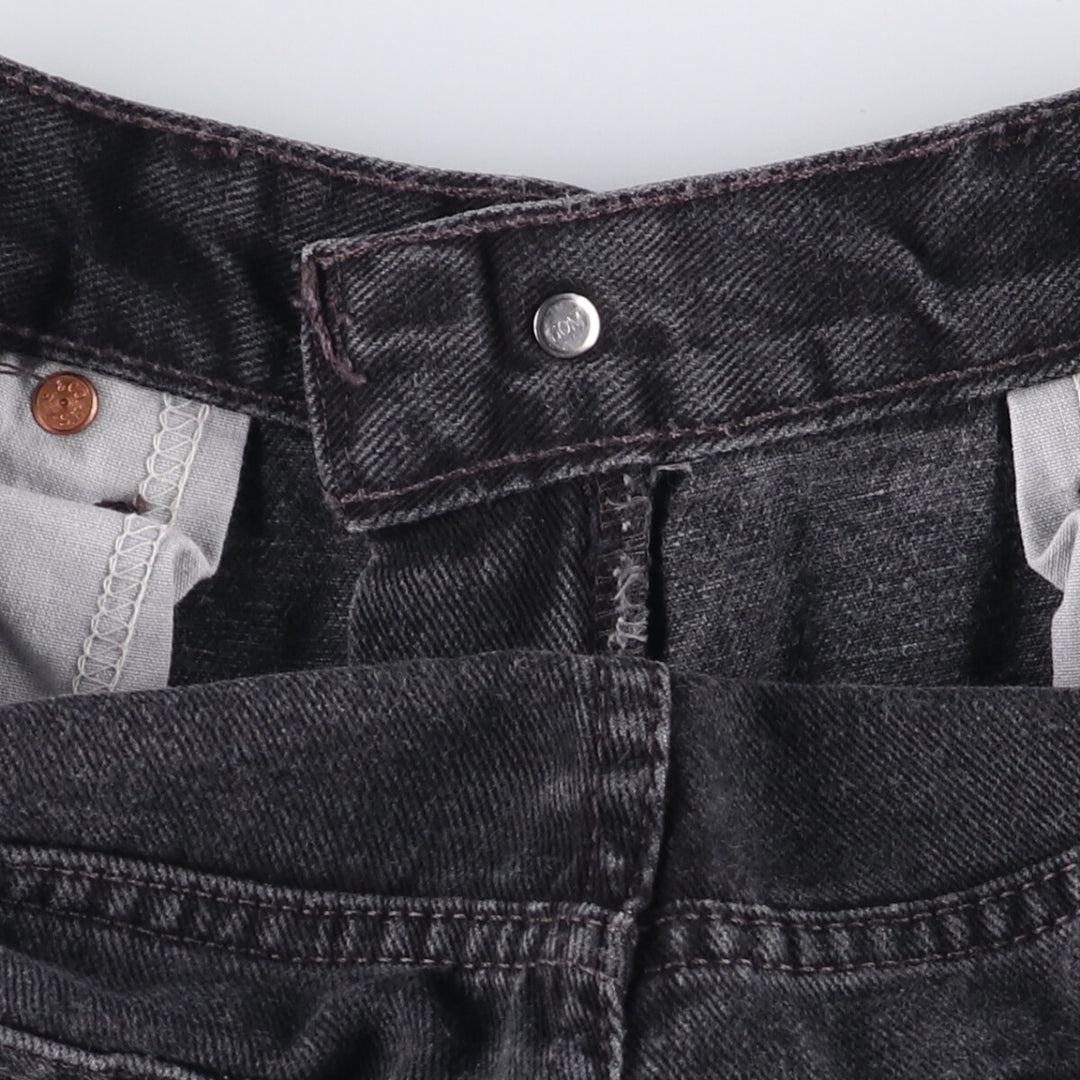 2000'S Levi's 505 Regular Fit Black Denim Tapered Denim Pants, Men's Size W30 cotton black type Vintage Second Hand