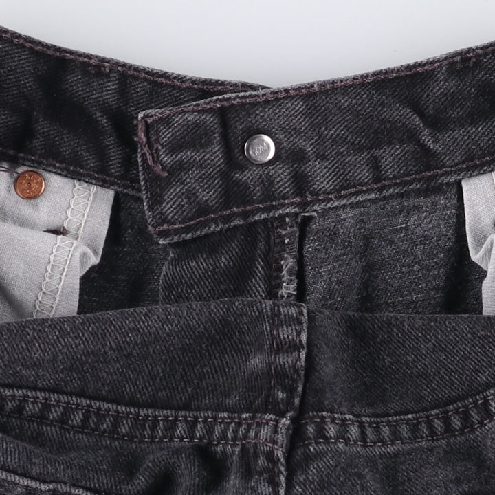 2000'S Levi's 505 Regular Fit Black Denim Tapered Denim Pants, Men's Size W30 cotton black type Vintage Second Hand