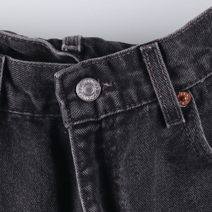2000'S Levi's 505 Regular Fit Black Denim Tapered Denim Pants, Men's Size W30 cotton black type Vintage Second Hand