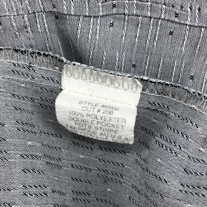 BBK All-Over Print Short Sleeve Open Collar Polyester Box Shirt, Made in USA, Men's XL polyester gray type Vintage Second Hand