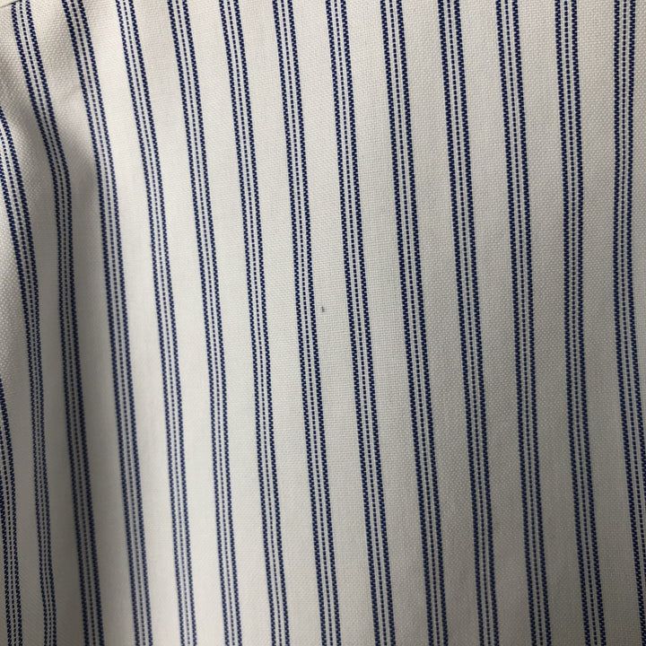 Brooks Brothers Est.1818 Long Sleeve Button-Down Striped Shirt, Men's Size L cotton blue type Vintage Second Hand