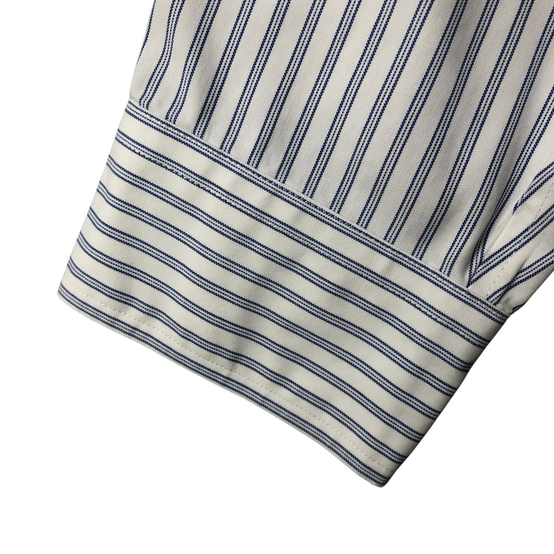 Brooks Brothers Est.1818 Long Sleeve Button-Down Striped Shirt, Men's Size L cotton blue type Vintage Second Hand