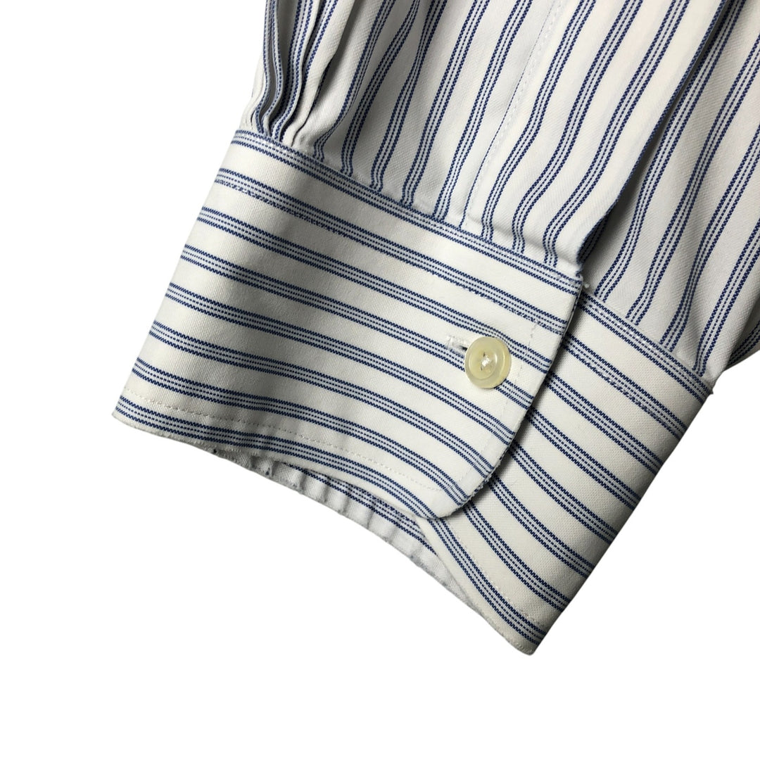 Brooks Brothers Est.1818 Long Sleeve Button-Down Striped Shirt, Men's Size L cotton blue type Vintage Second Hand