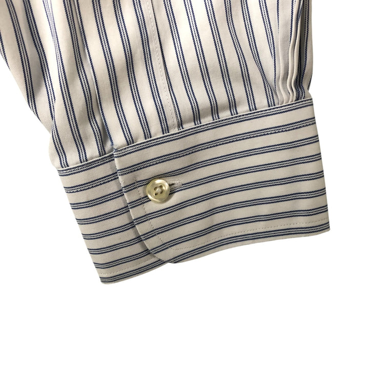Brooks Brothers Est.1818 Long Sleeve Button-Down Striped Shirt, Men's Size L cotton blue type Vintage Second Hand
