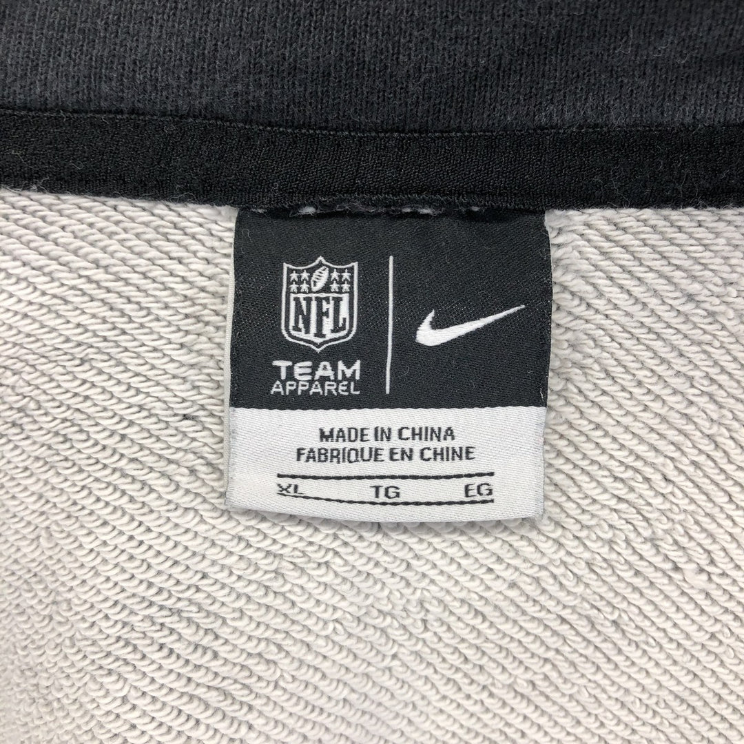 Nike NFL San Francisco 49ers Full-Zip Sweatshirt, Men's Size XL cotton black type Vintage Second Hand
