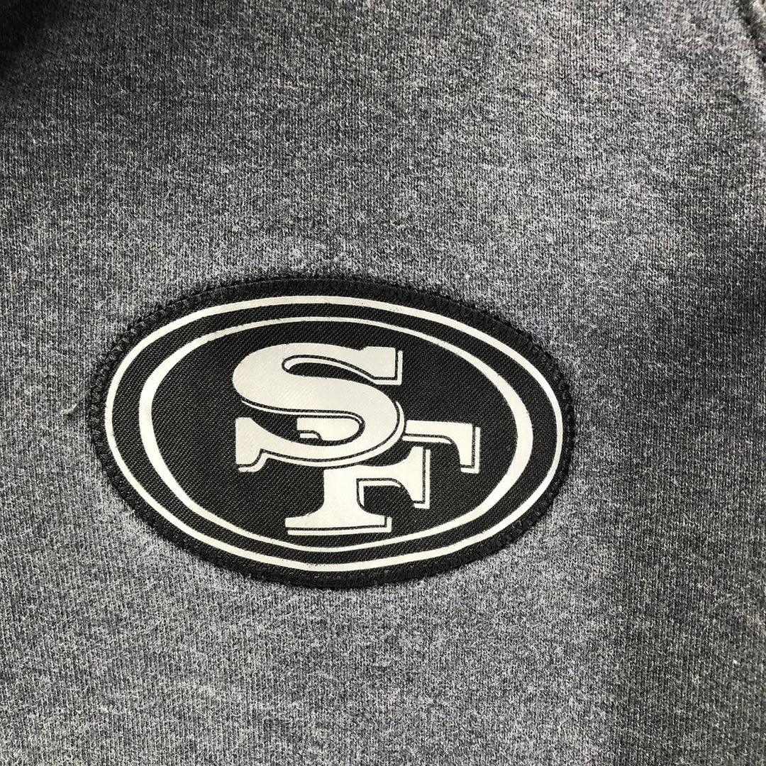 Nike NFL San Francisco 49ers Full-Zip Sweatshirt, Men's Size XL cotton black type Vintage Second Hand