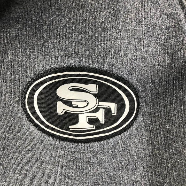 Nike NFL San Francisco 49ers Full-Zip Sweatshirt, Men's Size XL cotton black type Vintage Second Hand