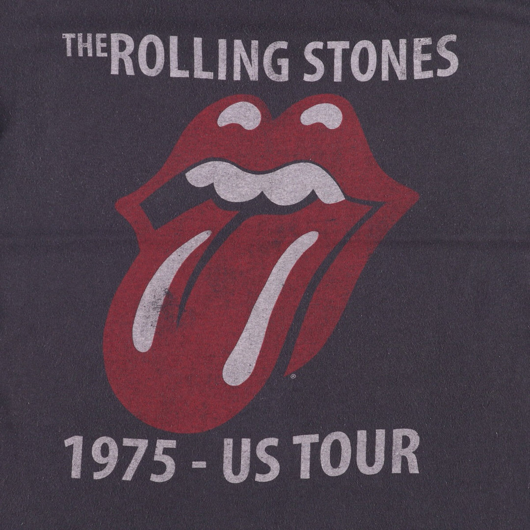 The Rolling Stones Band T-shirt, Men's M size cotton black type Vintage Second Hand