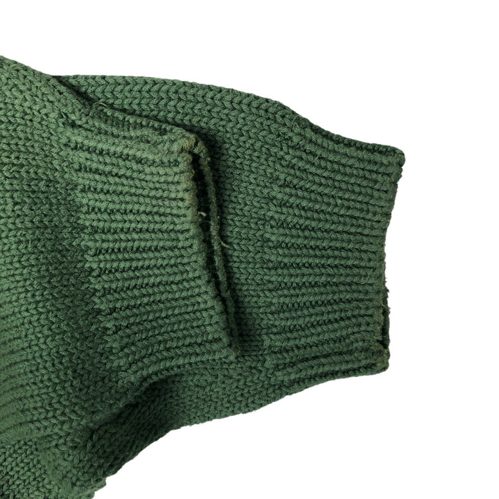 Eddie Bauer Cotton Knit Sweater, Men's XL cotton green type Vintage Second Hand