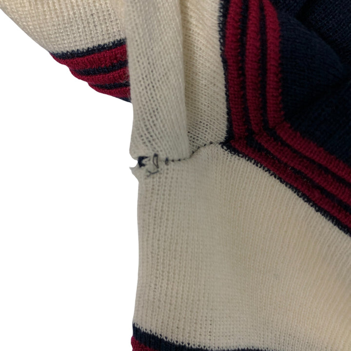 KP COLLECTION V-neck acrylic knit sweater, men's size XL, vintage acrylic navy blue type Vintage Second Hand