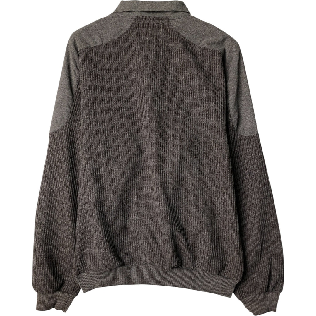 DSI Xceptions Polo Knit Sweater, Men's XL polyester gray type Vintage Second Hand