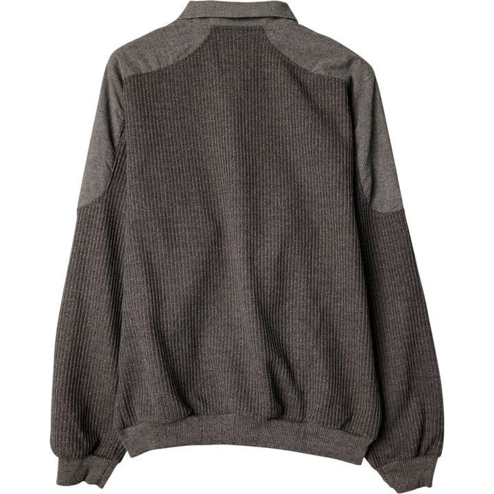 DSI Xceptions Polo Knit Sweater, Men's XL polyester gray type Vintage Second Hand