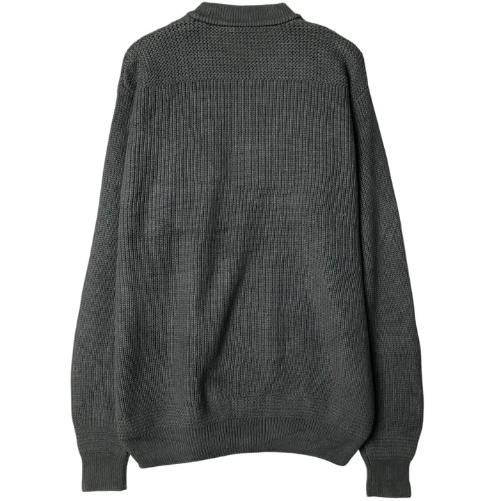 90'S Cabela's Vintage Henley Cotton Knit Sweater, Men's Size XL cotton gray type Vintage Second Hand