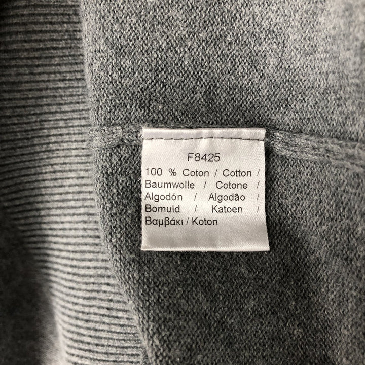 Lacoste V-neck cotton knit sweater, size 6, men's XL cotton gray type Vintage Second Hand