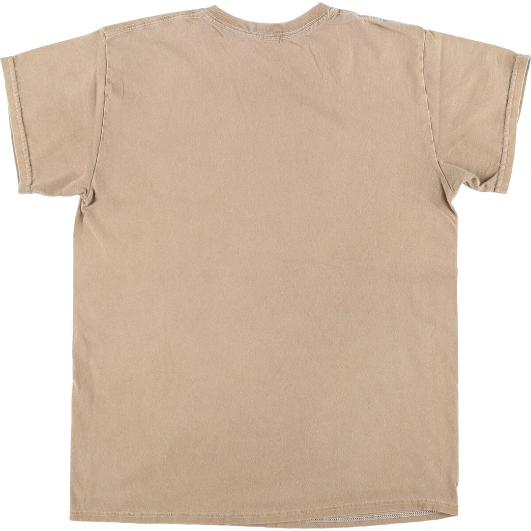 THE VINYL ICON DEF LEPPARD Band T-Shirt, Men's Size Small cotton Khaki type Vintage Second Hand