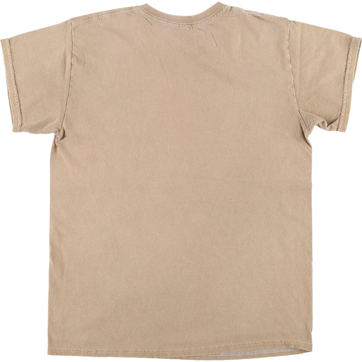 THE VINYL ICON DEF LEPPARD Band T-Shirt, Men's Size Small cotton Khaki type Vintage Second Hand