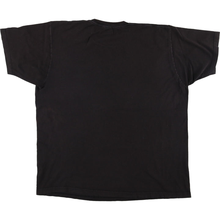 GUNS N' ROSES Skull Pattern Band T-shirt, Men's XL size cotton black type Vintage Second Hand