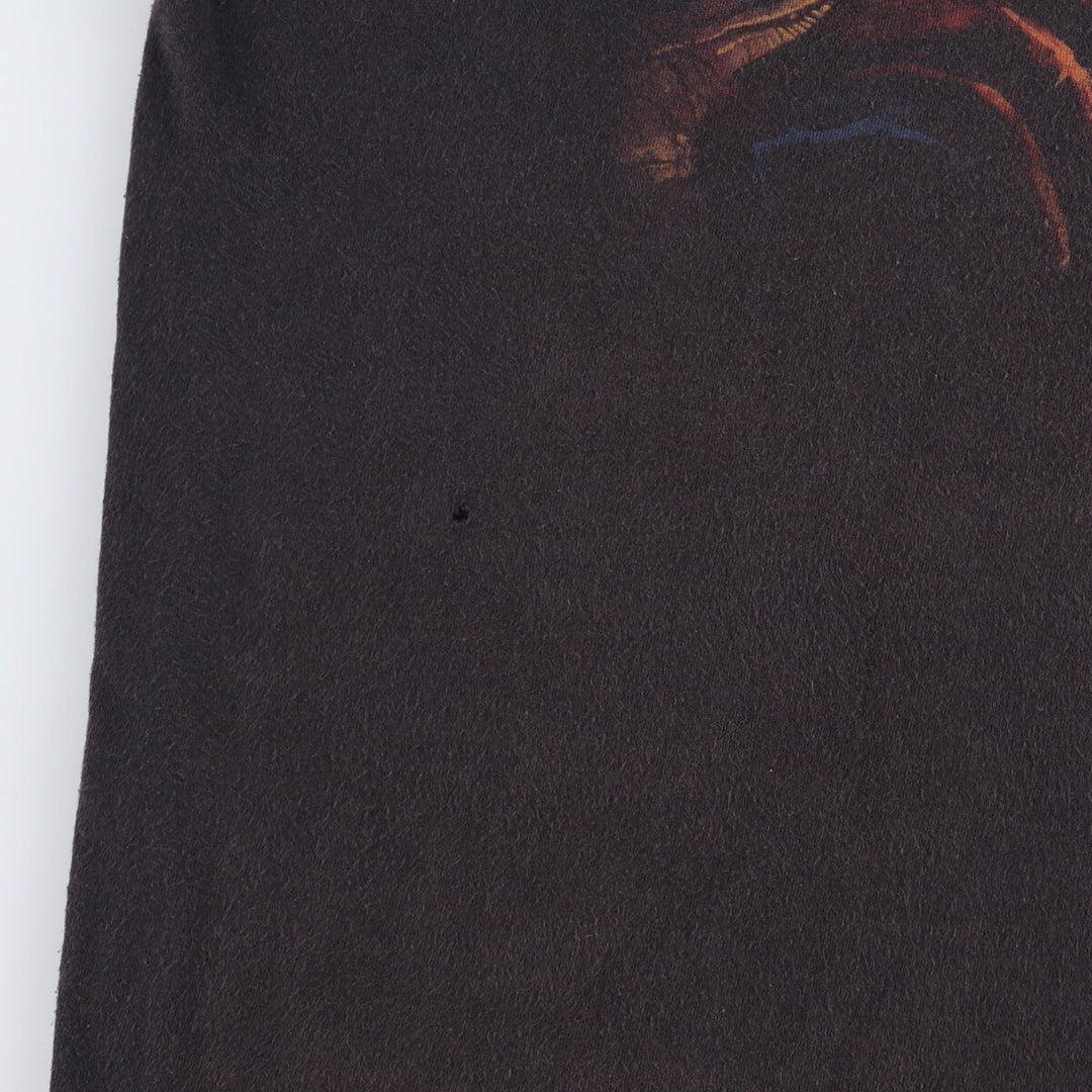 MEGADETH Skull Pattern Band T-shirt Band Tee Men's L size cotton black type Vintage Second Hand