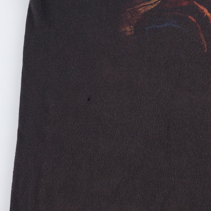 MEGADETH Skull Pattern Band T-shirt Band Tee Men's L size cotton black type Vintage Second Hand