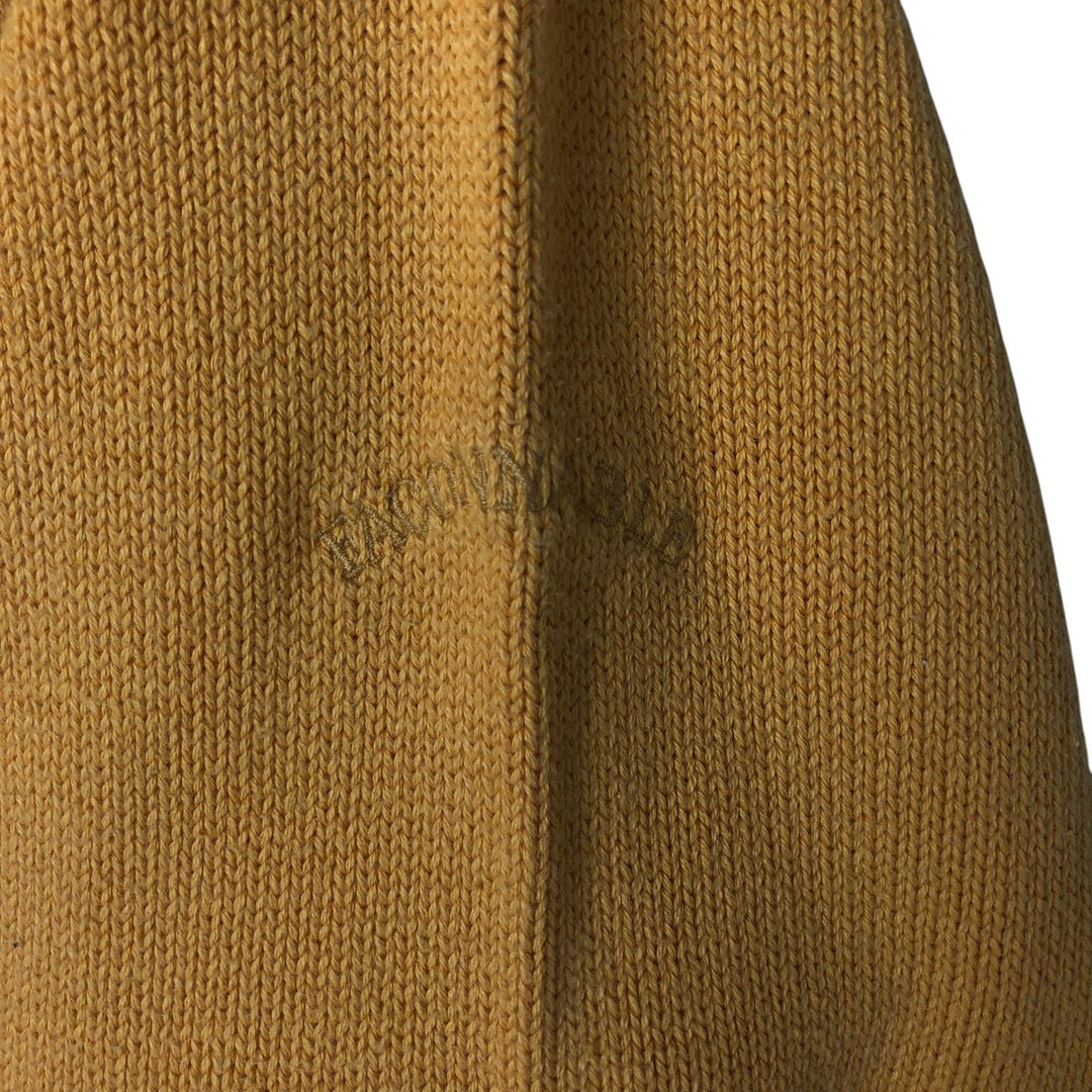 FACONNABLE All-Over Anchor Pattern Cotton Knit Sweater, Men's Size Small cotton yellow type Vintage Second Hand