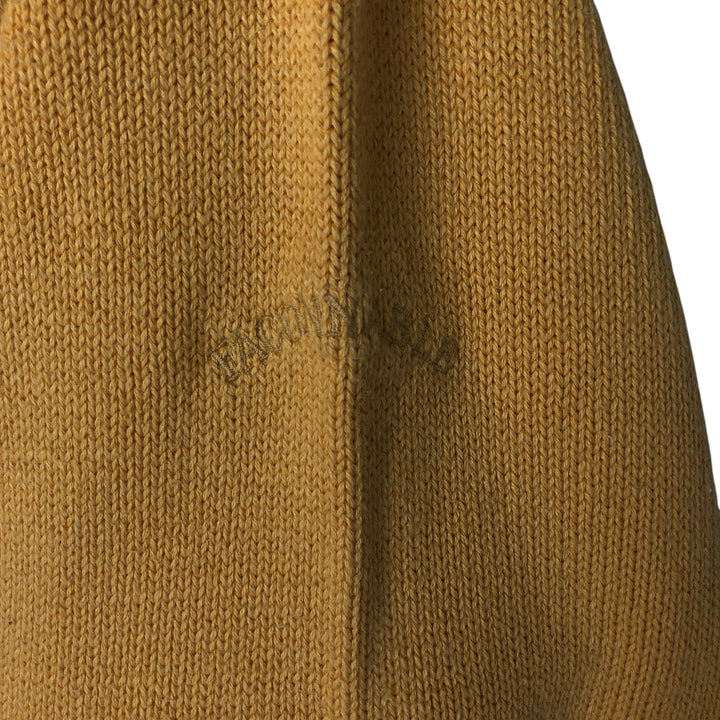 FACONNABLE All-Over Anchor Pattern Cotton Knit Sweater, Men's Size Small cotton yellow type Vintage Second Hand