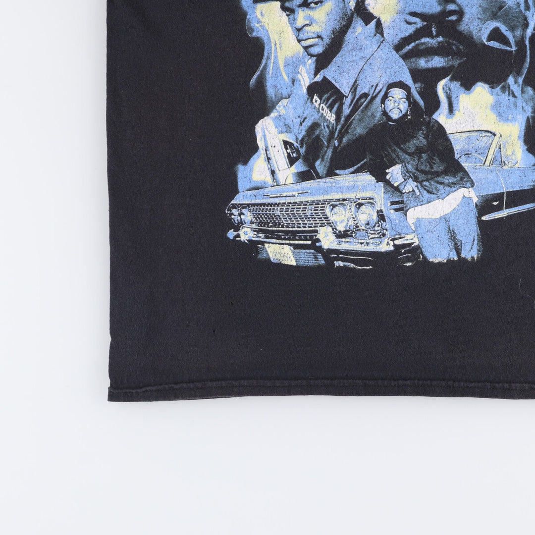 ICE CUBE Rap T-shirt, Men's M size cotton black type Vintage Second Hand