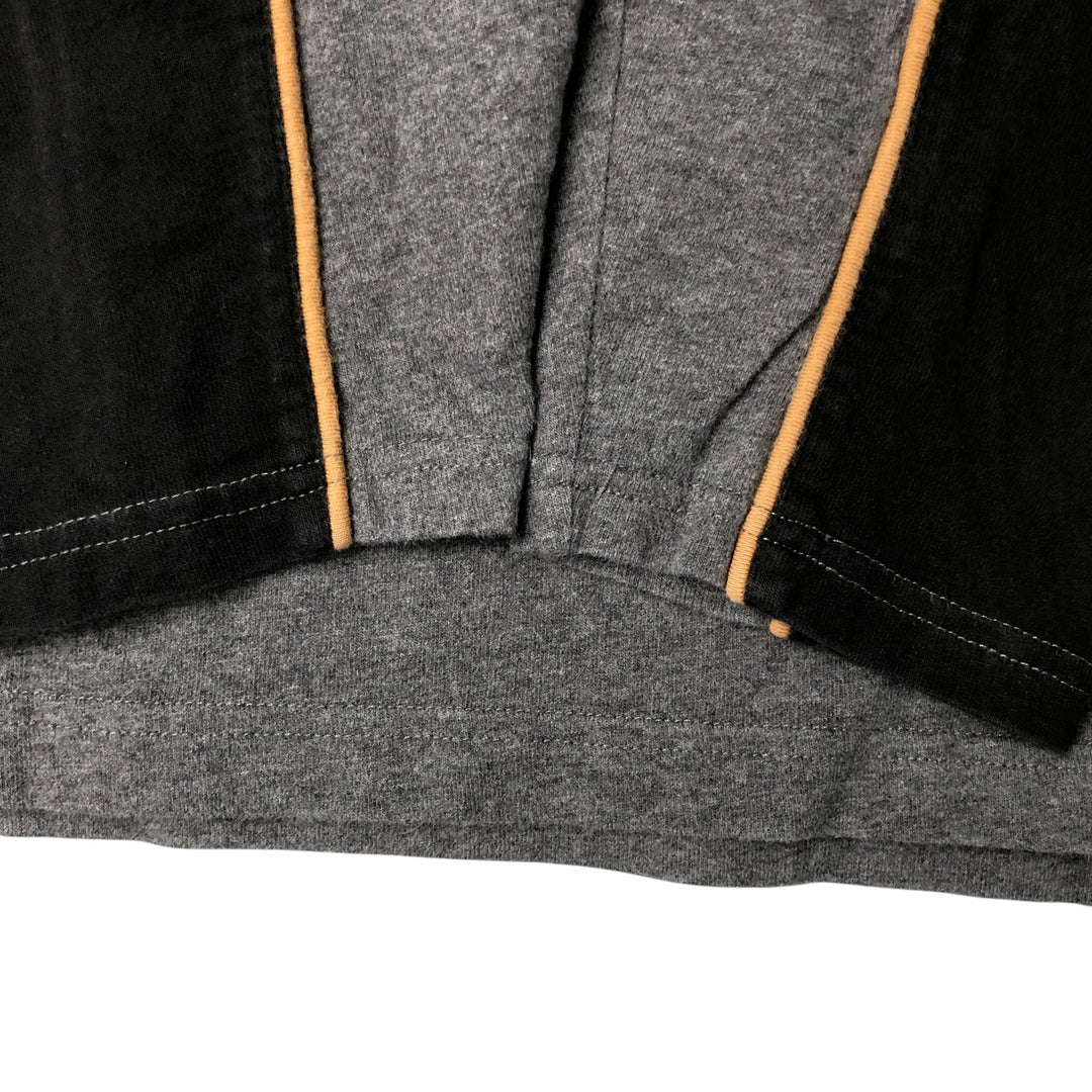 Harley-Davidson Two-Tone Long Sleeve T-Shirt, Men's Size L cotton black type Vintage Second Hand