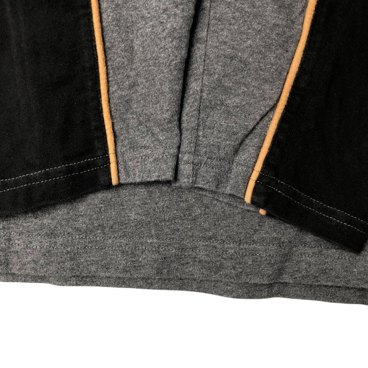 Harley-Davidson Two-Tone Long Sleeve T-Shirt, Men's Size L cotton black type Vintage Second Hand