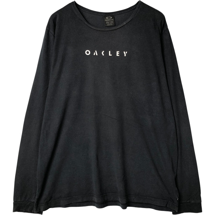 Oakley OAKLEY Long T-shirt Long T Men's XXL unclear black type Vintage Second Hand