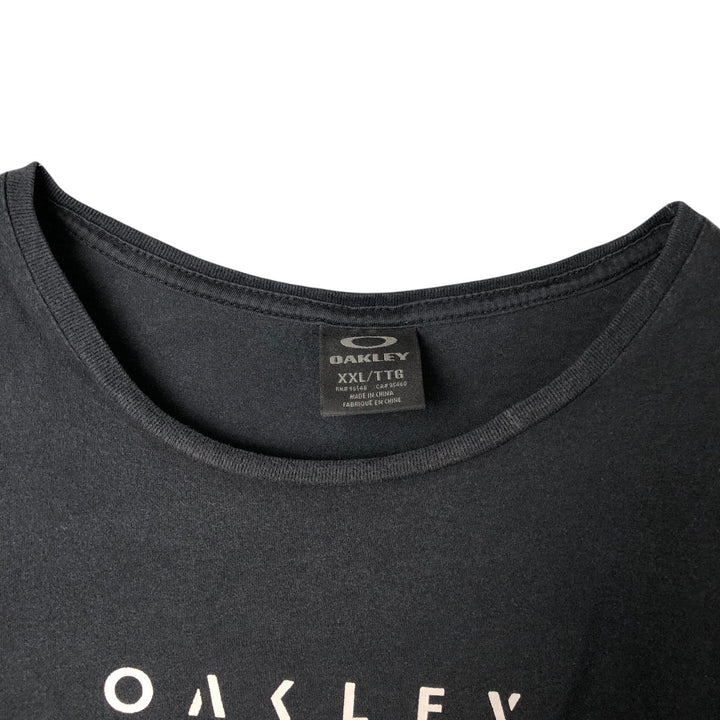 Oakley OAKLEY Long T-shirt Long T Men's XXL unclear black type Vintage Second Hand