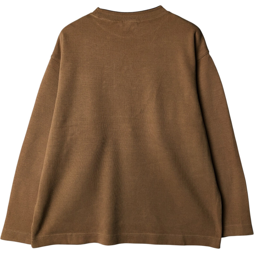 90'S O'NEILL long sleeve T-shirt, men's size M, vintage cotton beige type brown Vintage Second Hand
