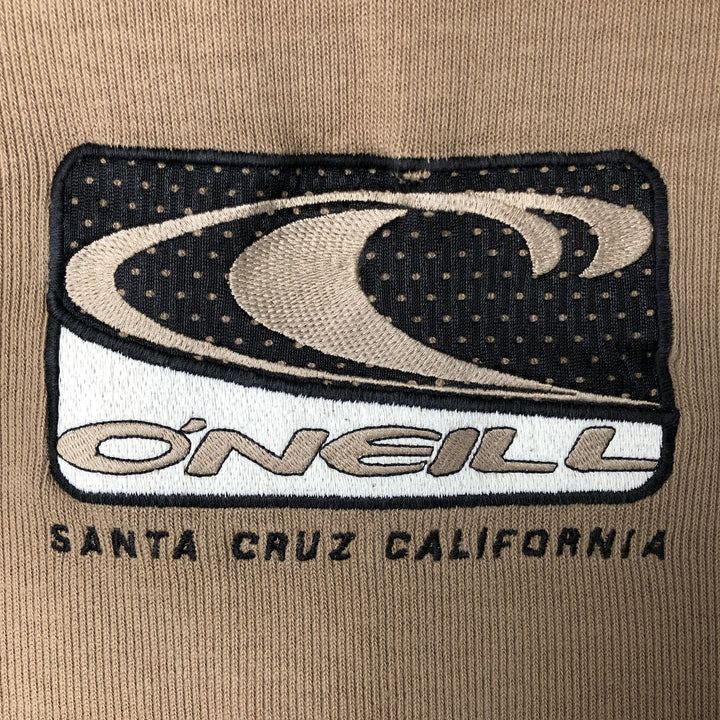 90'S O'NEILL long sleeve T-shirt, men's size M, vintage cotton beige type brown Vintage Second Hand
