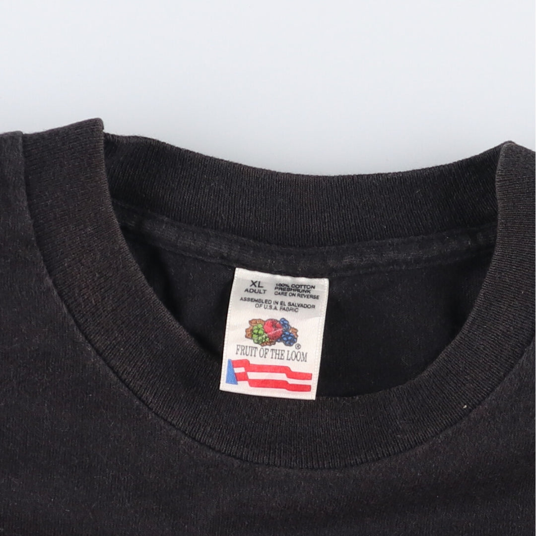 Vintage 90'S Fruit of the Loom Eller Media Company Advertising T-Shirt, Men's XL cotton black type Vintage Second Hand